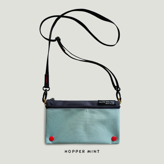 Hopper relife mint sling bag