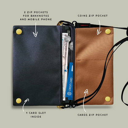 Hopper relife camel sling bag