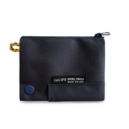 Hop relife charcoal navy wallet lanyard