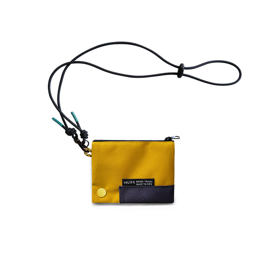 Hop relife mustard wallet lanyard